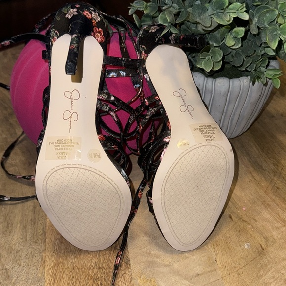 Jessica Simpson Jexilla Women's Strappy Ankle Wrap Stiletto Sandals Size 7 1/2 - Picture 7 of 8